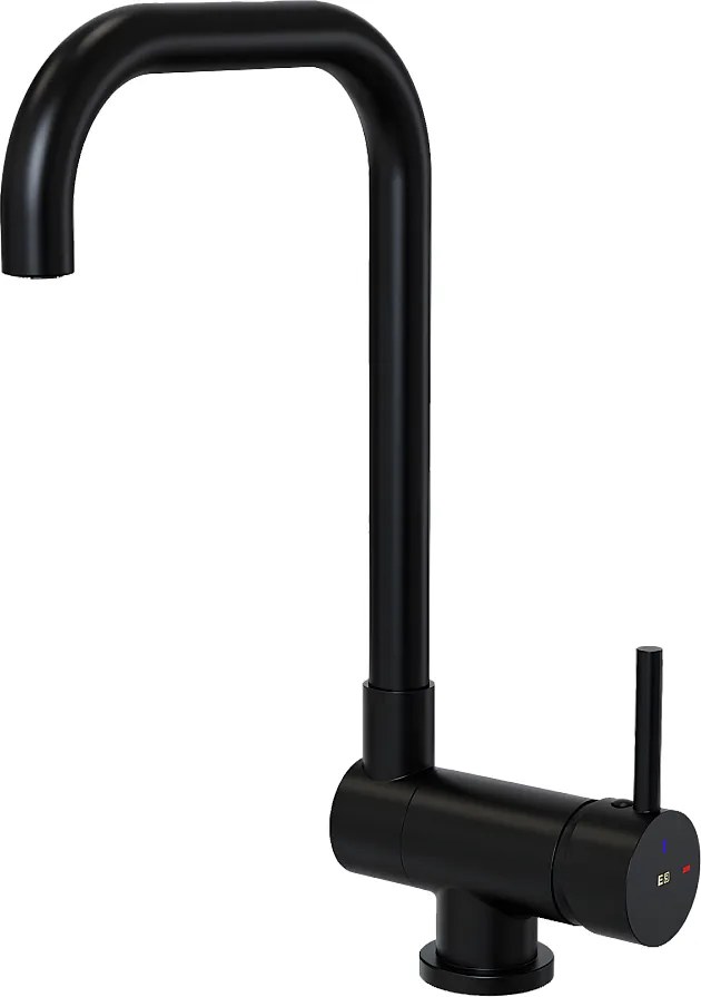 New Oslo czarna bateria zlewozmywakowa z wyciąganą wylewką - Essebagno