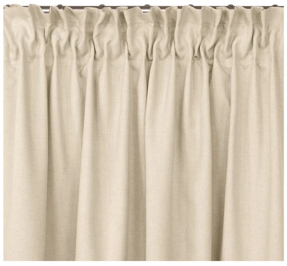 Kremowa zasłona 220x245 cm Carmena – Homede