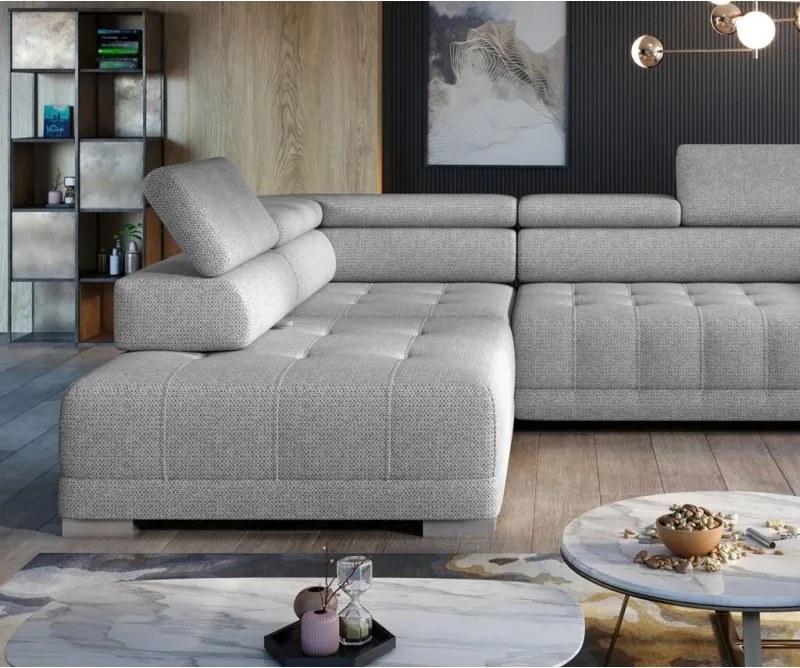 Narożnik CAMPO L elektryczną regulacją siedziska z WERSAL