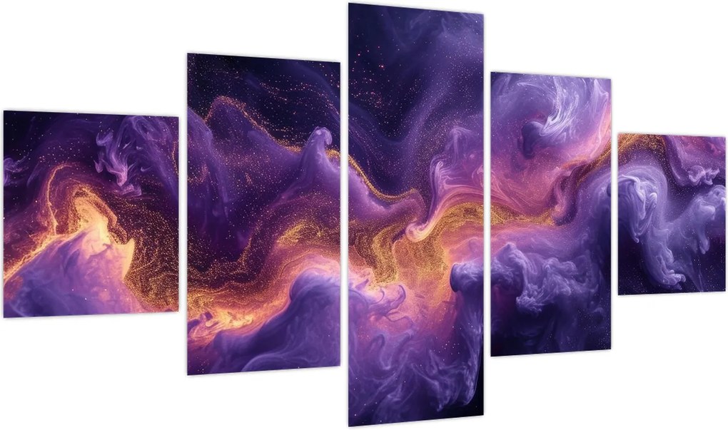 Obraz - Fioletowa Mgławica (125x70 cm)