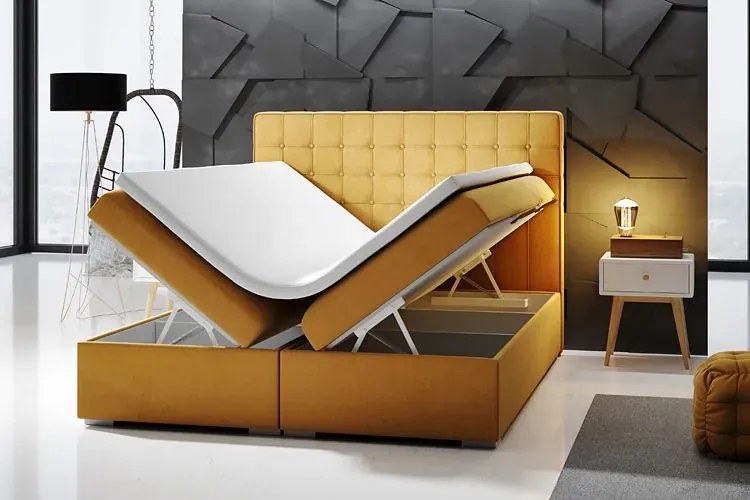 Łóżko boxspring do sypialni Neroli 120x200 - 32 kolory