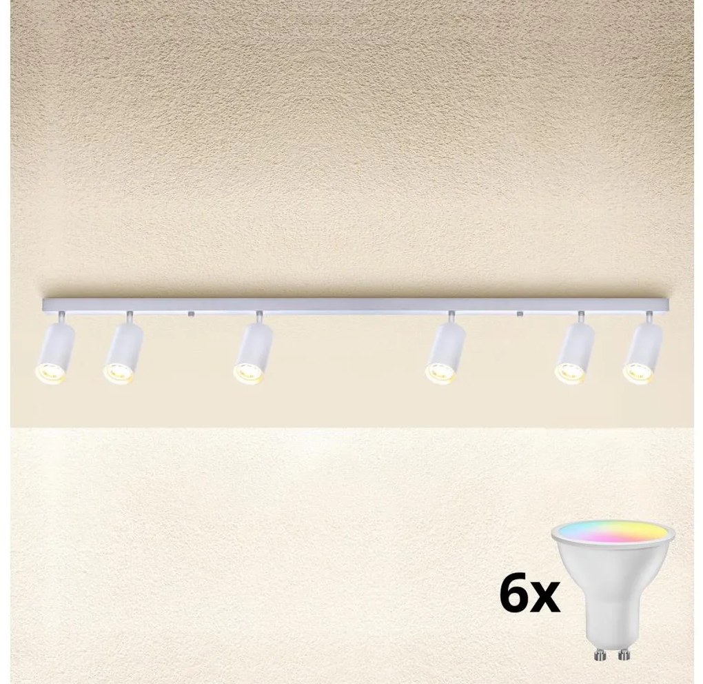 Brilagi - ściemnialna oprawa punktowa LED SELE 6xGU10/6,5W/230V biała