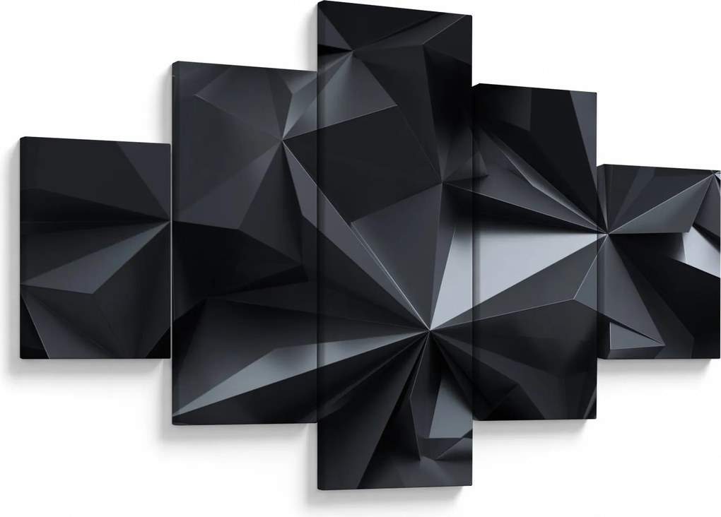 Obraz - Abstrakcja geometryczna (125x70 cm)