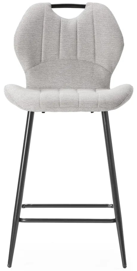 Beżowe tapicerowane hokery zestaw 2 szt. (wysokość siedziska 65 cm) Muli – Marckeric