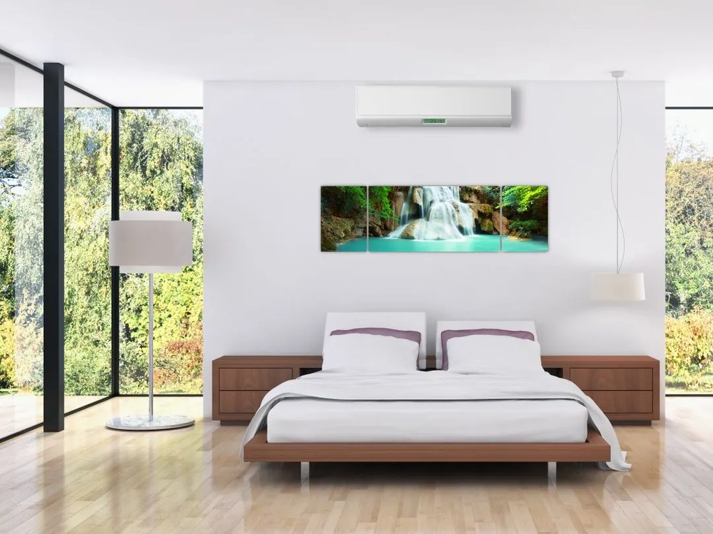 Obraz wodospadów (170x50 cm)