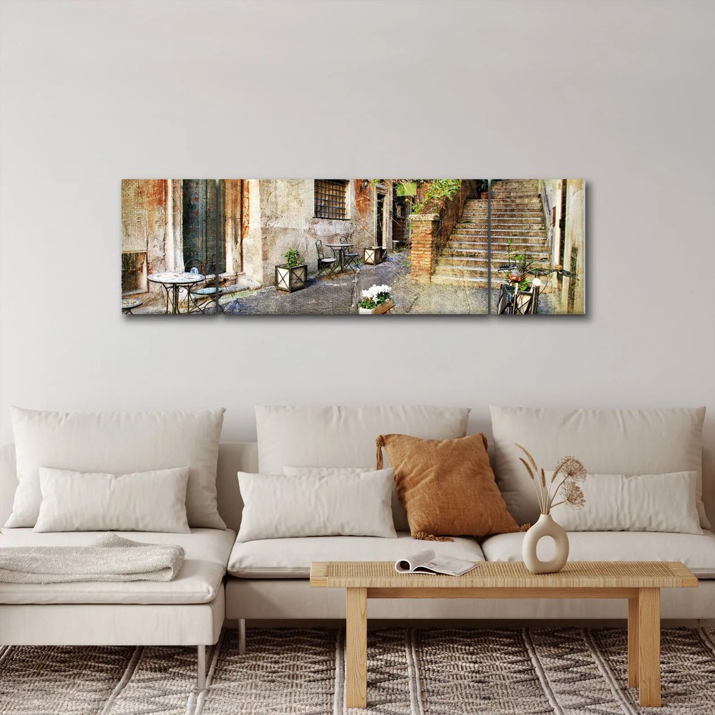 Obraz - Stare ulice Rzymu (170x50 cm)