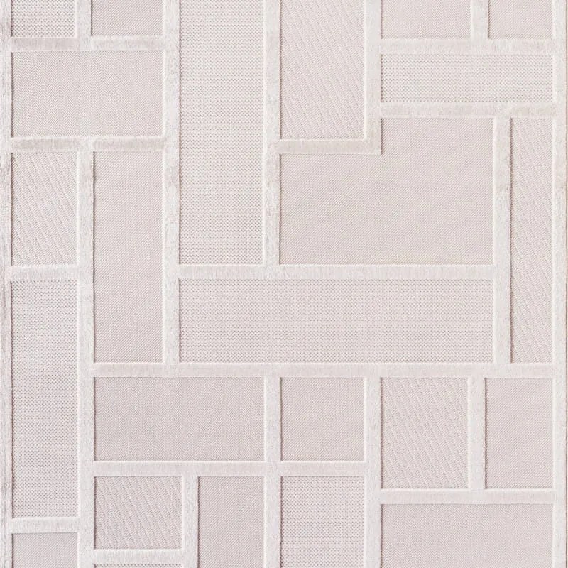 Dywan nowoczesny 3D Doha geometryczny kremowy 280 cm x 370 cm
