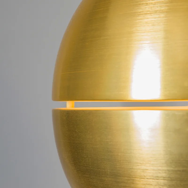 Wisząca lampa Retro złota 40 cm - Slice Retro Oswietlenie wewnetrzne