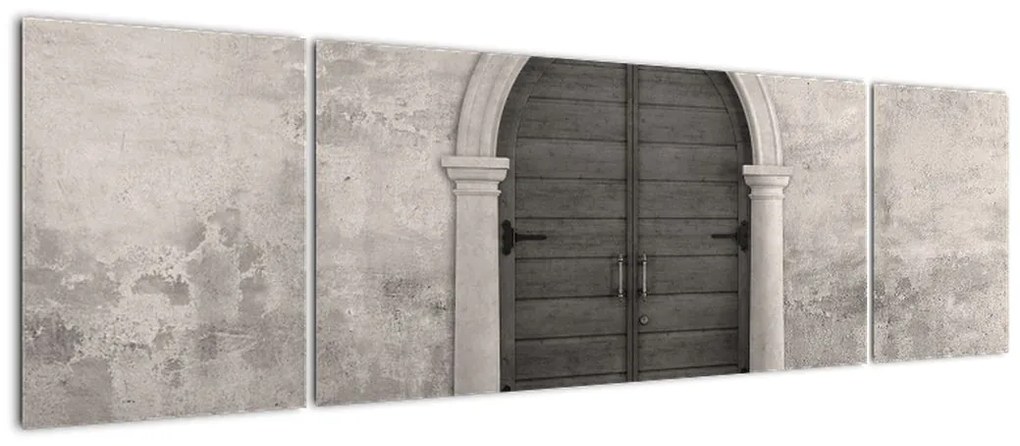 Obraz - Tajemnicze drzwi (170x50 cm)