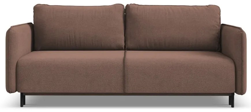 Różowa rozkładana/ze schowkiem sofa 226 cm Luana – Makamii