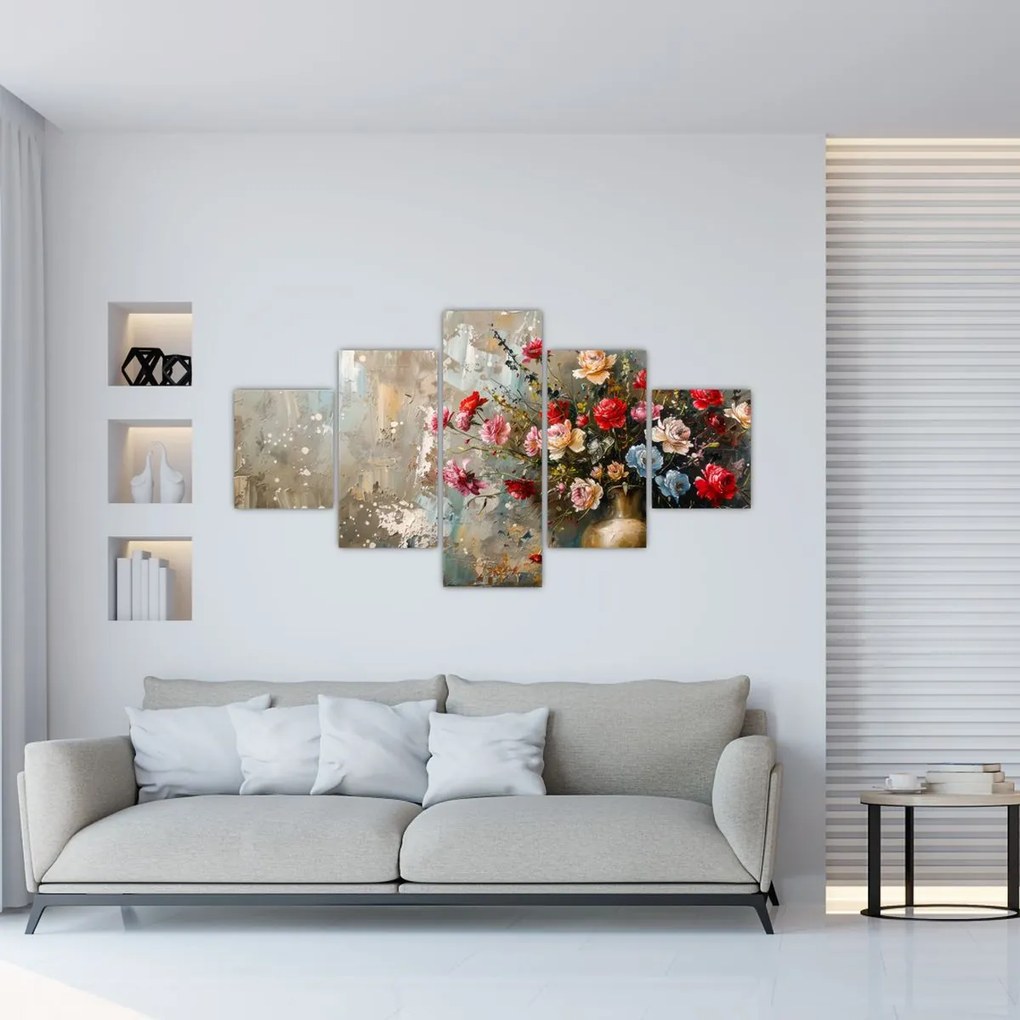 Obraz - Wazon z kwiatami (125x70 cm)