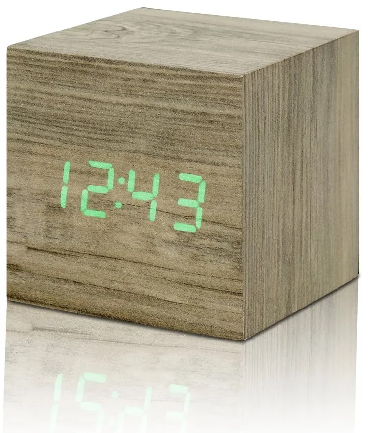 Budzik cyfrowy Wooden Cube Click – Gingko