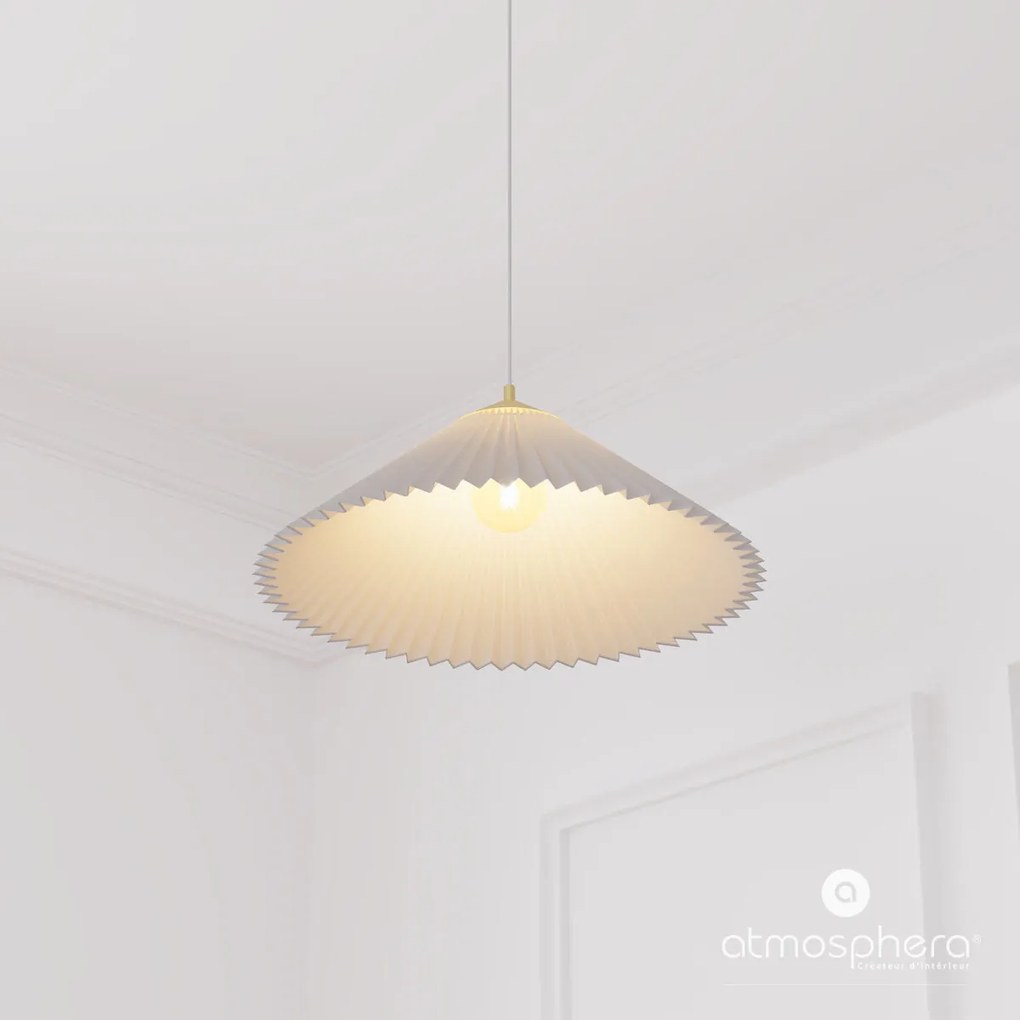 Lampa wisząca biała JIL harmonijka, Ø 49 cm