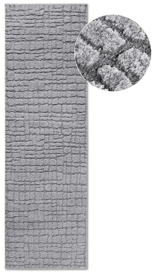 Szary chodnik 80x240 cm Artistique Light Grey – Elle Decoration