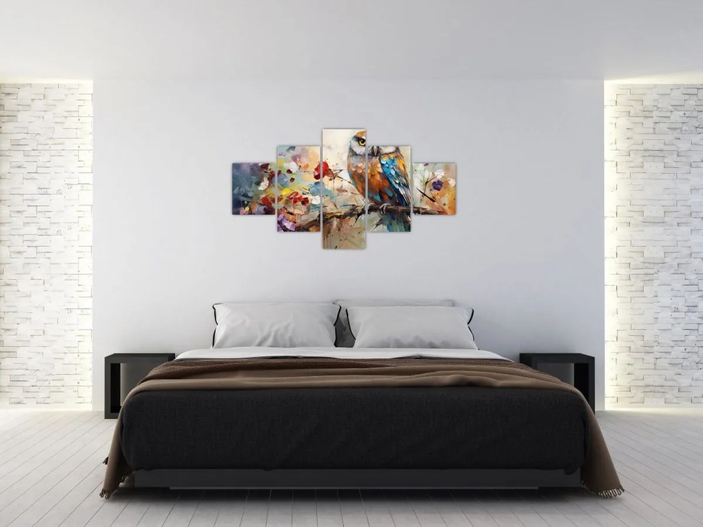 Obraz - Malowana sowa (125x70 cm)