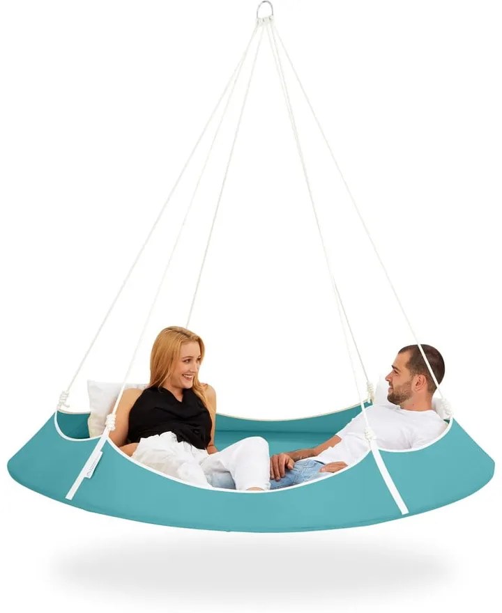Niebieska huśtawka ogrodowa – Hangout Pod