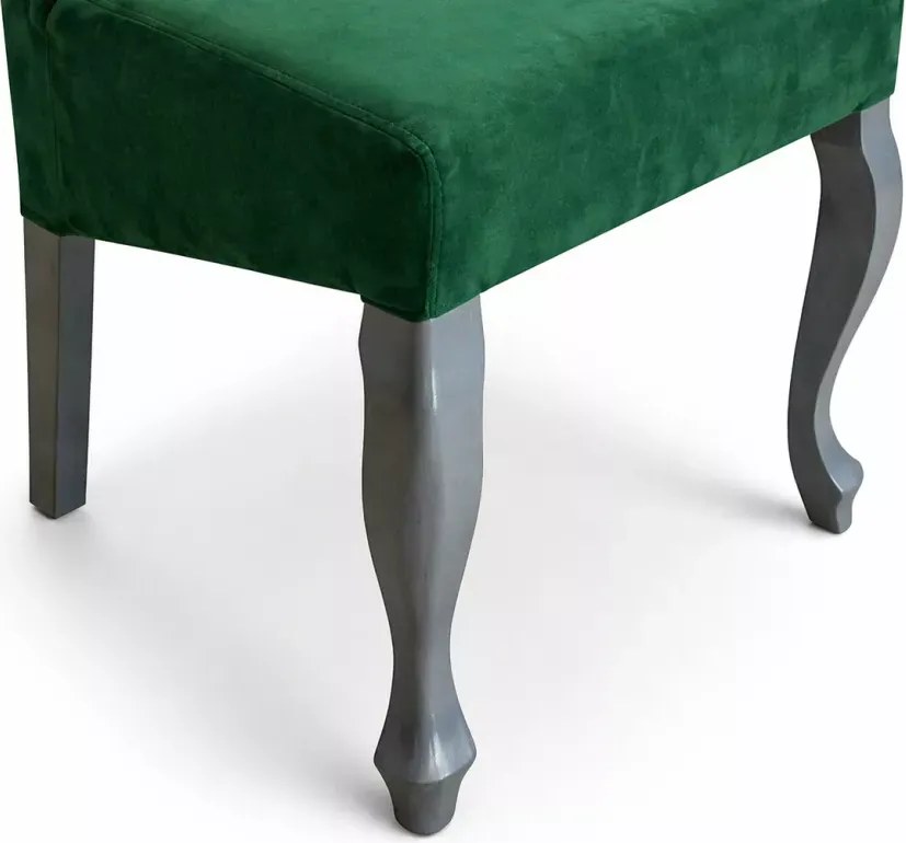 Nowoczesne krzesło tapicerowane K6 z nogami ludwik