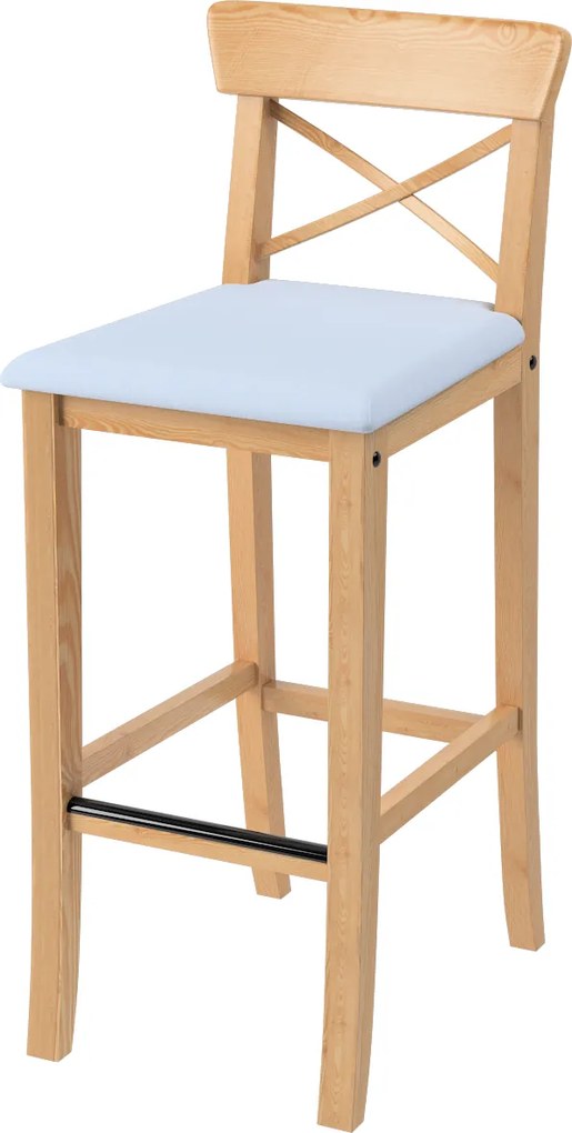 Pokrowiec na krzesło barowe Ingolf z tapicerowanym siedziskiem