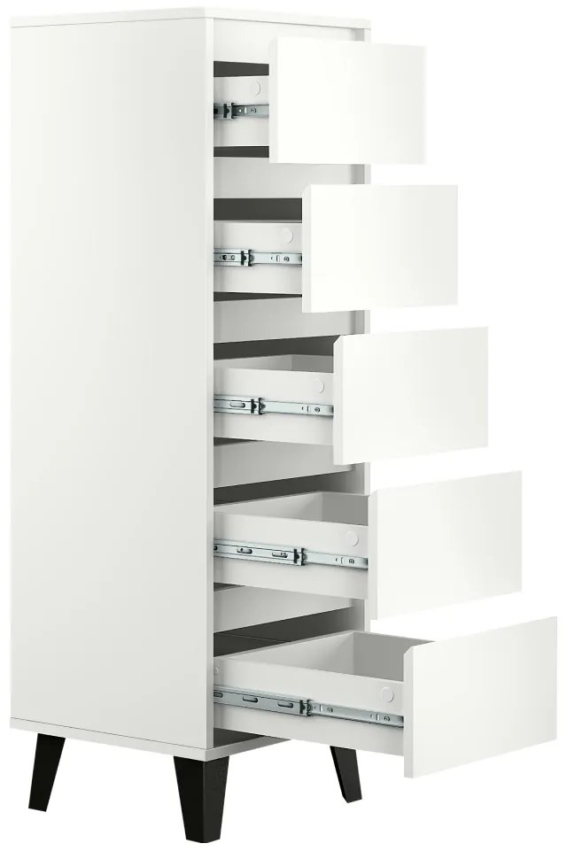 Komoda BOGAN 5S40, biała
