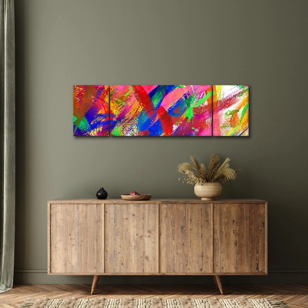 Obraz - Kolorowa abstrakcja (170x50 cm)
