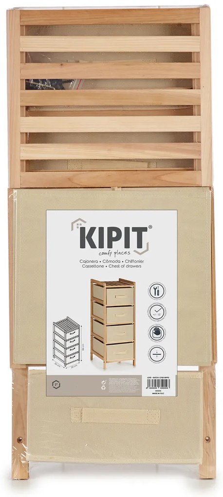 Komoda z 4 szufladami z materiału