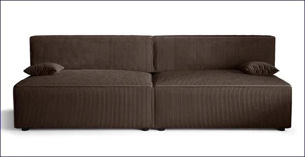 Brązowa rozkładana sofa - Lider 3X