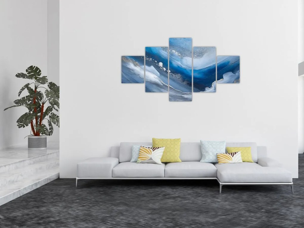 Obraz - Abstrakcja oceanu (125x70 cm)