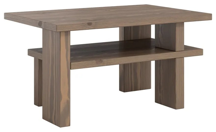 Brązowy stolik z litego drewna sosnowego 45x68 cm Japan – Karup Design