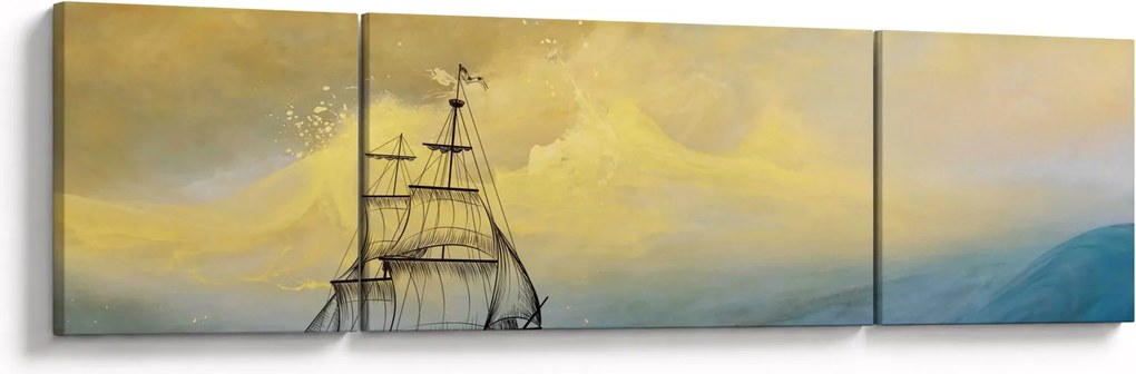 Obraz - Obraz statku ma morzu (170x50 cm)