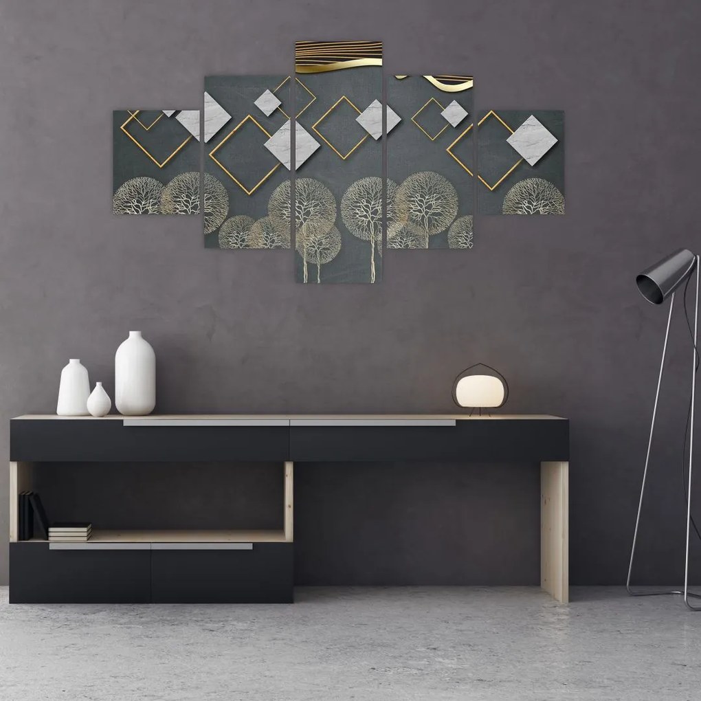Obraz abstrakcji (125x70 cm)