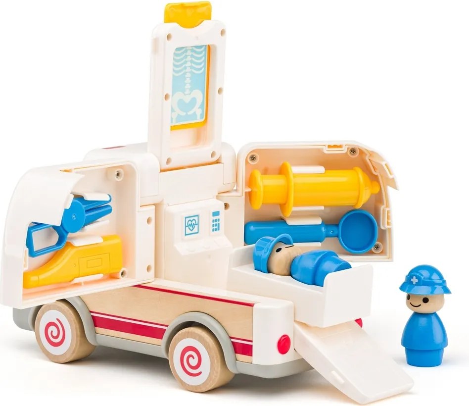 Woody Auto karetka pogotowia z dźwiękami i światłami