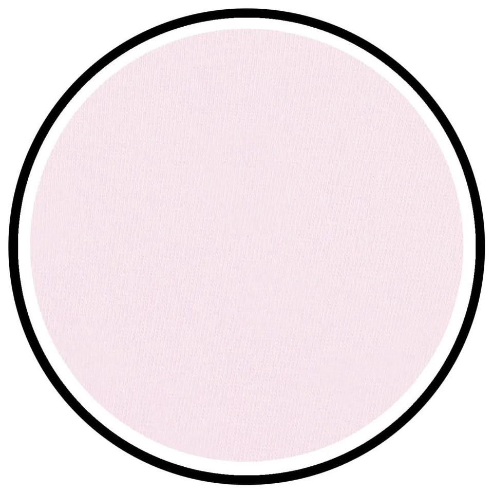 Jasnoróżowe dżersejowe prześcieradło z gumką 200x200 cm Amber – Restilo