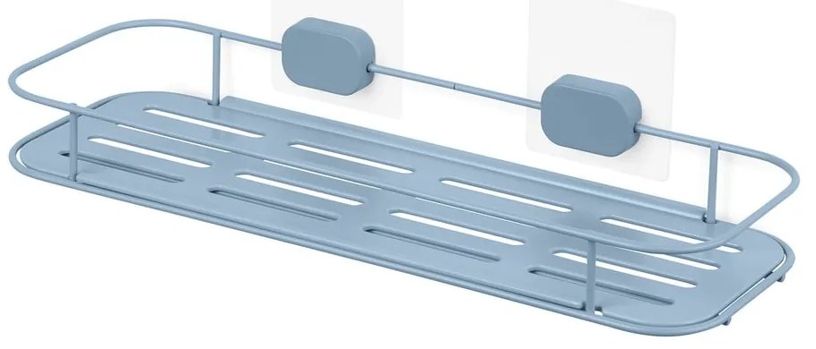 Jasnoniebieska samoprzylepna metalowa półka łazienkowa Grena – Compactor