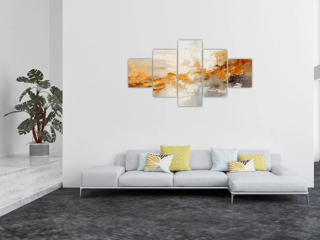 Obraz - Złota tekstura (125x70 cm)