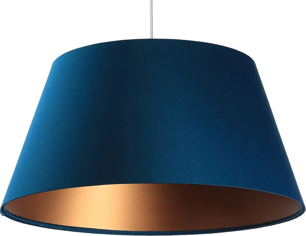 Granatowa lampa wisząca dzwon glamour - 4X S406 C3-Z46