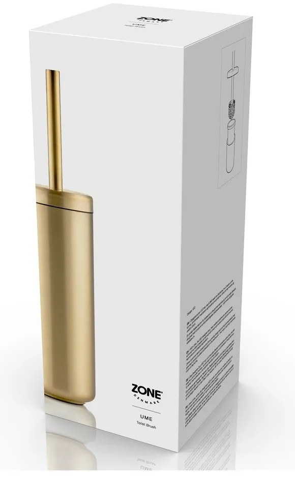 Szczotka do WC ze stali nierdzewnej w kolorze mosiądzu Ume Brass – Zone