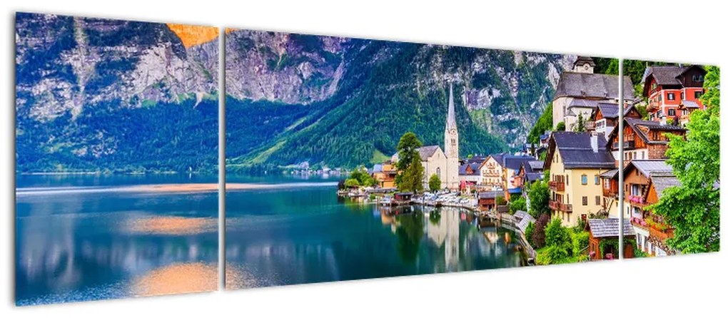 Obraz - Wieś alpejska (170x50 cm)