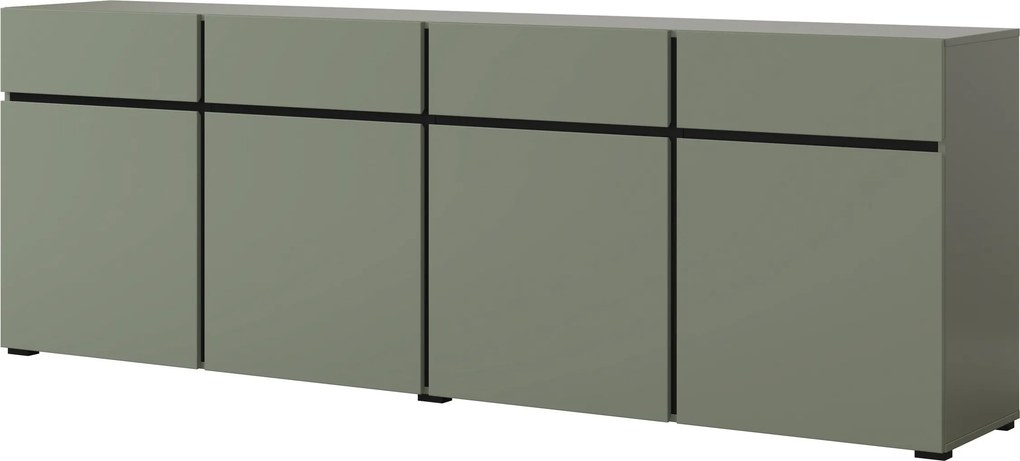 Komoda INCROCIO 225 cm do Salonu Sypialni Zielony
