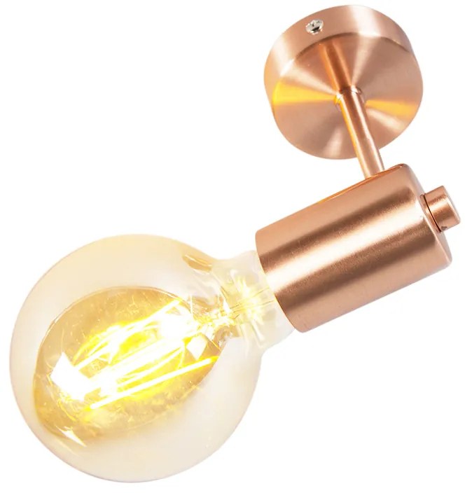 Inteligentna lampa ścienna w stylu art deco miedziana w komplecie z żarówką WiFi G95 - Facil Nowoczesny Oswietlenie wewnetrzne