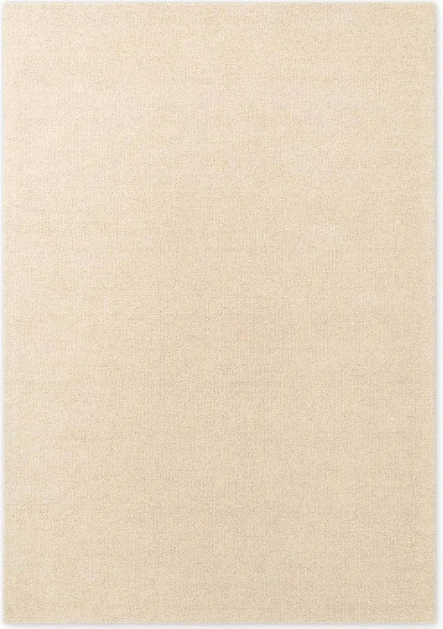 Beżowy wełniany dywan tkany ręcznie 160x230 cm Puristic Knots – Elle Decoration