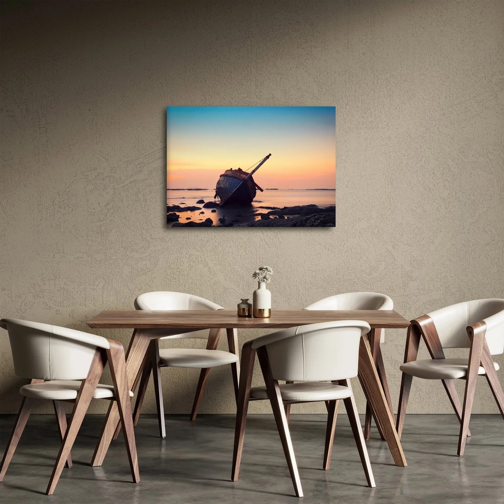 Obraz - Rozbity statek (70x50 cm)