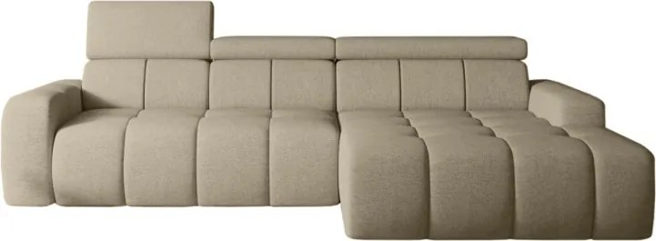 Narożnik ENZO S układ L z elektryczną regulacją siedziska z funkcją spania WERSAL