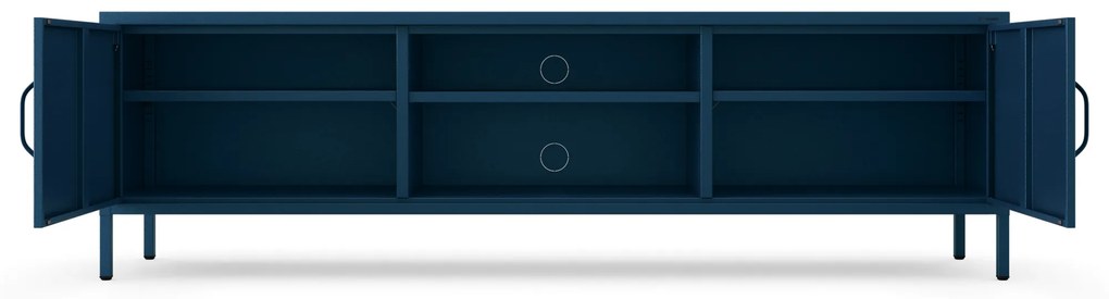 Szafka RTV długa XL granatowa ROSARIA 1700 x 400 x 500 mm