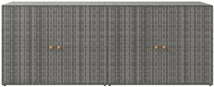 Szara podwójna szafka balkonowa gospodarcza do garażu L9-S08