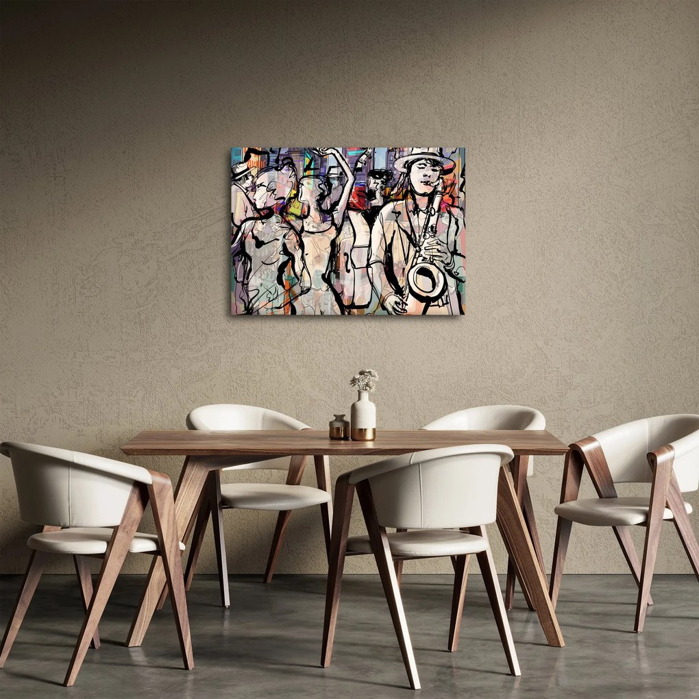 Obraz - Jazzowa noc (70x50 cm)
