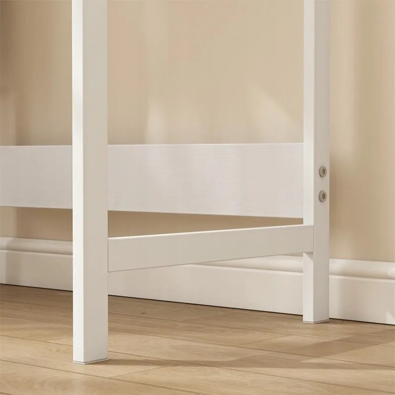 Biurko komputerowe dla dzieci z szufladą – białe, 60 cm