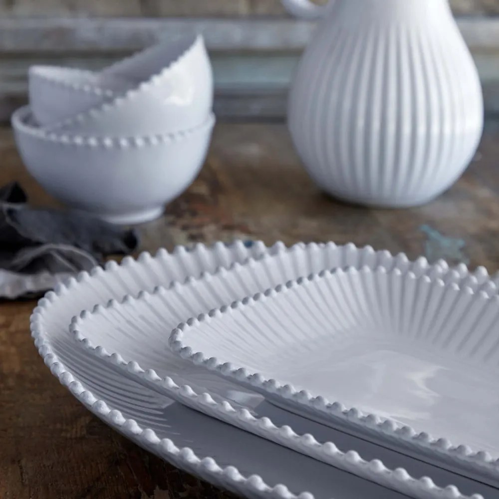 Biały kamionkowy półmisek 37x51 cm Pearl – Costa Nova