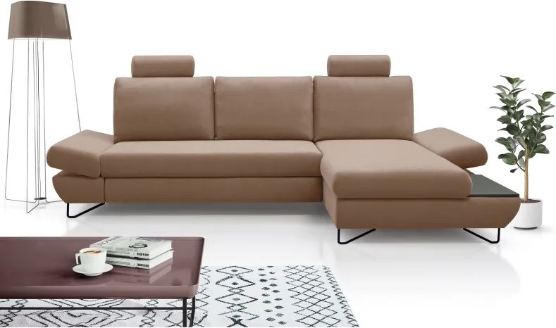 Narożnik LOFT z funkcją spania Regulowane zagłówki i podłokietniki Prawa strona Salvador 03