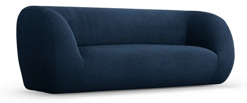 Niebieska sofa z materiału bouclé 210 cm Essen – Cosmopolitan Design