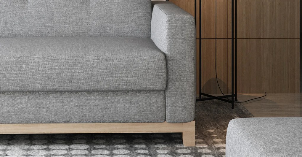 Sofa rozkładana z funkcją spania SELENE szara ELTAP